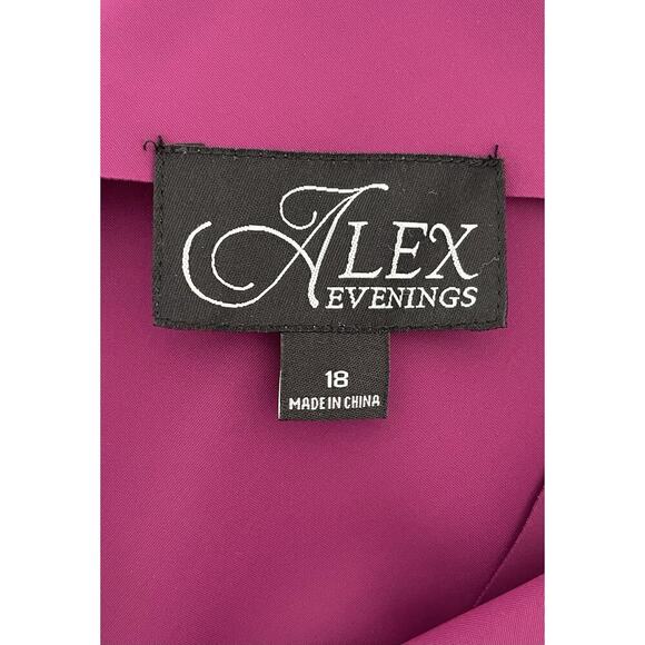 Alex Evenings Women's Compression Embellished Ruched Sheath Dress Size 18 - Picture 8 of 9